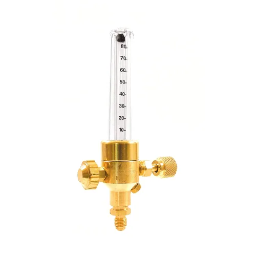 Miniatura 7 de Uniweld UNF3 Indicador de flujo de nitrógeno con conexión de entrada hembra de 1/4 pulg. y conexión de salida macho de 1/4 pulg.