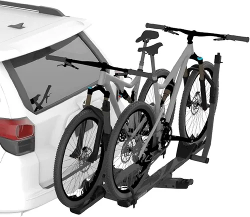Miniatura 11 de Yakima StageTwo - Portabicicletas de enganche de bandeja ajustable escalonada premium de 1.25 pulgadas para 4 bicicletas, se adapta a distancias