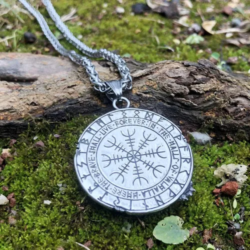 Miniatura 5 de GuoShuang Collar vikingo nórdico de Odin Wolf para hombres, regalo vikingo, acero inoxidable, colgante vikingo, Acero inoxidable, No es una piedra
