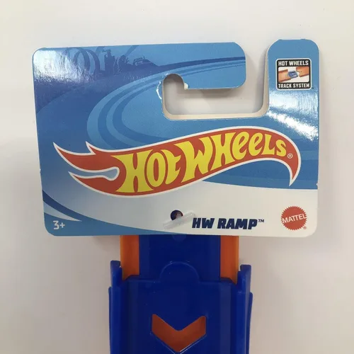 Miniatura 5 de Hot Wheels Rampa Track Builder Parts Lote de 4 rectas de 10 pulgadas de largo + 4 conectores