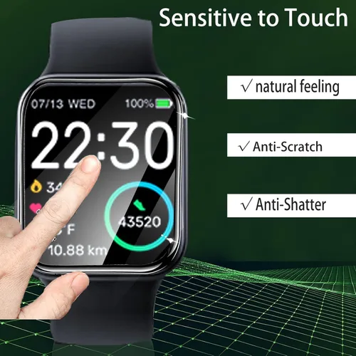 Miniatura 3 de Protector de pantalla compatible con JeeJTek Smart Watch, [3 unidades] Película protectora de pantalla suave de PET de cobertura completa 3D
