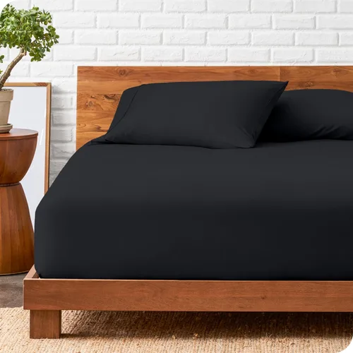 Miniatura 16 de Bare Home Juego de sábana bajera y fundas de almohada, microfibra ultrasuave de 1800 hilos, lujosa, doble cepillado, bolsillos profundos, ajuste 13