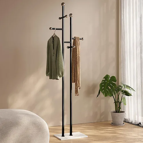 Miniatura 12 de JIAYUEJU Perchero independiente con base de mármol y 8 ganchos de acero, perchero para entrada, dormitorio, sala de estar, hotel, 14.96 x 10.24 x A
