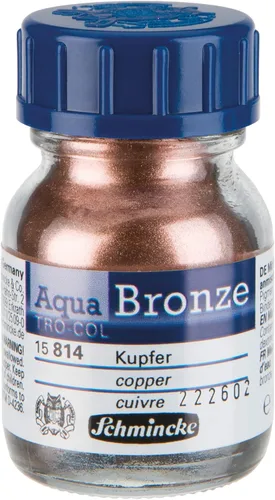 Miniatura 13 de Schmincke - Aqua-Bronze, oro pálido rico, 20 ml, 15 812 032, efectos metálicos brillantes en pinturas gouache y acuarela, papel, cartón, tabla