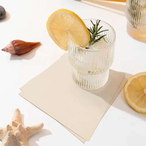 Miniatura 5 de 300 unidades de servilletas blancas lechosas para bebidas, servilletas de cóctel blancas lechosas de 2 capas, servilletas desechables para fiesta