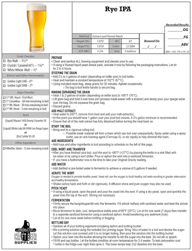 Miniatura 4 de RYE IPA - Kit de ingredientes para recetas de cerveza casera