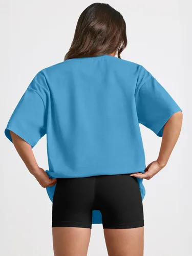 Miniatura 216 de Trendy Queen - Camisetas de entrenamiento de moda para mujer, camisetas atléticas de manga corta para verano y primavera, disponibles en tallas