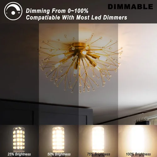 Miniatura 3 de Ziomitus Bombillas LED G9 regulables que reemplazan 30 W, 25 W, 20 W, halógeno, G9, 3 W, 2700 K, blanco cálido, LED T3 T4 transparente, AC120V