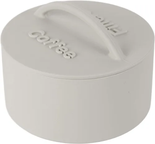 Soporte de almacenamiento de filtro de café, soporte de silicona ligero antipolvo, dispensador de filtro de café redondo para el hogar, cafeterías,
