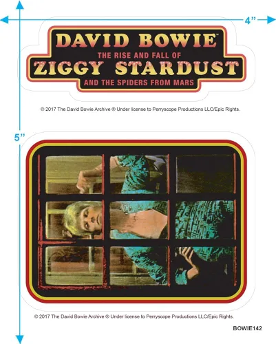 Miniatura 3 de David Bowie Ziggy Stardust Rock Album T Shirt & Stickers