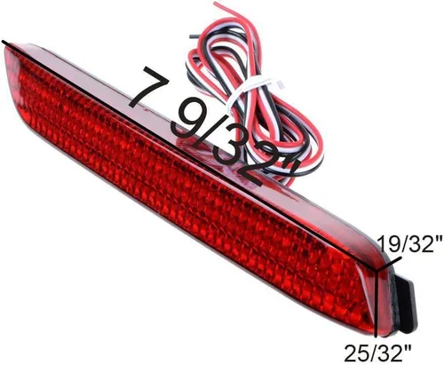 Miniatura 2 de x xotic tech Reflector LED Reflector de freno trasero de parada trasera antiniebla compatible con Toyota Avalon Sienna o Lexus IS-F RC250, rojo