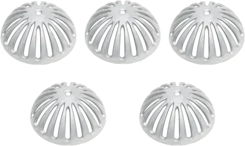 Miniatura 8 de Leyso Cubierta de drenaje de suelo de cúpula de aluminio resistente y colador de drenaje, cubierta de drenaje extraíble para exteriores, colador