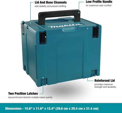 Miniatura 3 de Makita 197213-3 Caja de herramientas encastrable, tamaño grande, de 12-1/2 x 15-1/2 x 11-5/8 pulgadas.