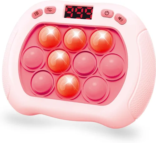 Miniatura 9 de Intoypad Juguete para ansiedad con luz para niños, 6 modos de pantalla LED, controlador de juegos de empuje rápido, juego eléctrico para reventar