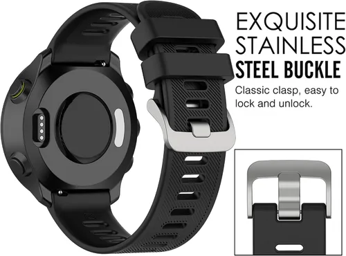 Miniatura 6 de Correa para Garmin Forerunner 55, banda de liberación rápida de repuesto para Garmin Forerunner 158 (sin rastreador, bandas de repuesto solamente)