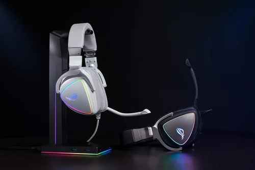 Miniatura 8 de ASUS Auriculares RGB ROG Delta Hi-Res ESS Quad-DAC, efecto de iluminación circular RBG Conector USB-C para PC, consolas y juegos móviles