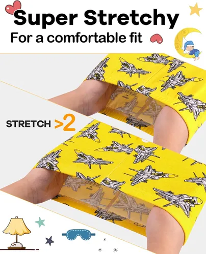 Miniatura 3 de Pijama para niños de 4 piezas, 100% algodón, talla 18 meses a 12 años