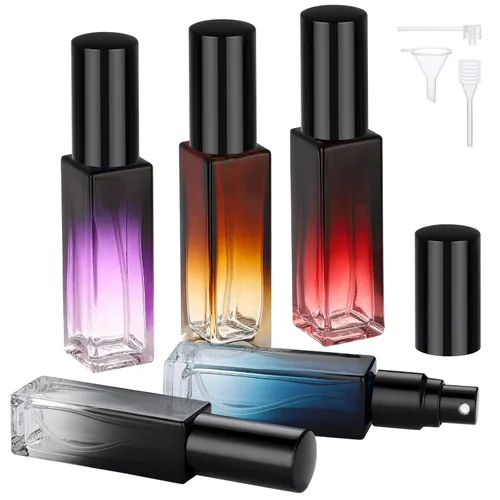 Miniatura 22 de Segbeauty Mini Botella Atomizador de Perfume Portátil, 5 piezas de botellas de spray de colonia recargables vacías, botella de perfume de vidrio