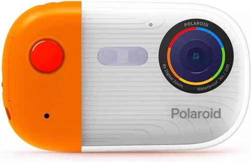 Miniatura 10 de Polaroid Cámara de acción WiFi de doble pantalla 4K 18mp, cámara Polaroid deportiva impermeable con batería recargable integrada y accesorios
