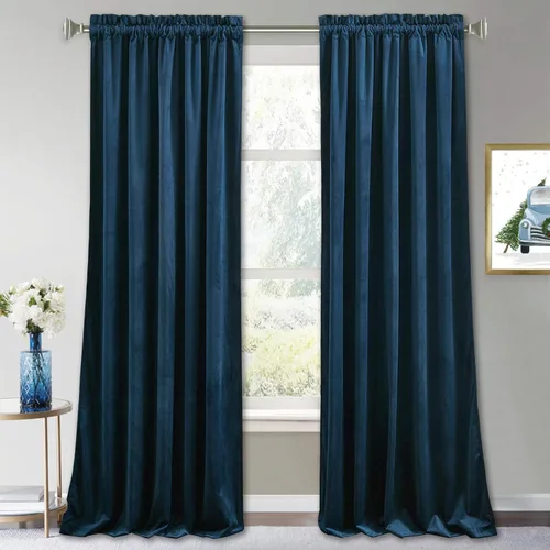 Miniatura 92 de RYB HOME Cortinas de terciopelo verde oliva de 72 pulgadas de largo, cortinas opacas con aislamiento térmico, tratamiento de ventana, decoración