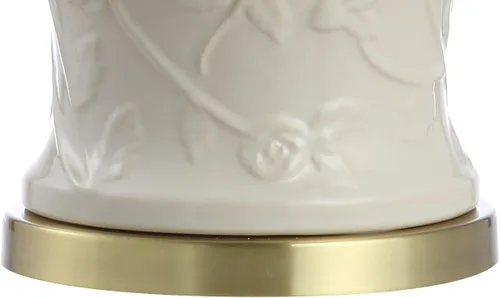 Miniatura 5 de JONATHAN Y Lámpara de mesa Chinoiserie de cerámica crema de 29.5 pulgadas, lámpara tradicional de tarro de jengibre para sala de estar, dormitorio