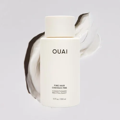Miniatura 2 de OUAI Acondicionador para cabello fino tamaño de viaje, acondicionador voluminizador para cabello fino con queratina, biotina y aceite de semilla