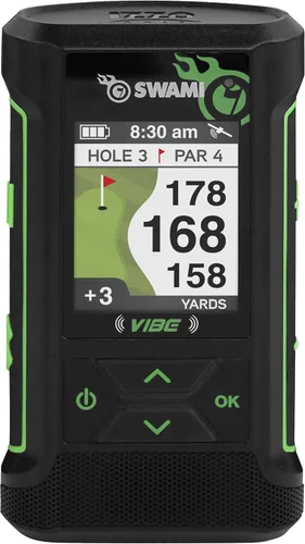Swami Vibe Golf GPS - Combo de altavoz Bluetooth GPS para golf Verde lima