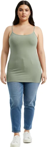 Miniatura 339 de Emmalise Camisola larga casual básica para mujer, con tirantes ajustables, top en capas