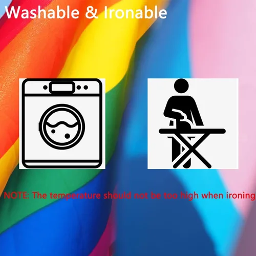 Miniatura 5 de ChillOutPal Bandera del orgullo del progreso de 3 x 5 pies, LGBTQIA+ bandera de jardín impermeable de poliéster con colores vibrantes para desfiles