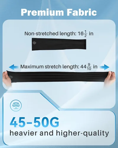 Miniatura 11 de Mangas para brazo, para hombres o mujeres. Para calentar o refrescar. Guantes de Compresión con factor de protección de los rayos ultravioleta UPF