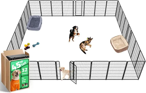 Miniatura 74 de FXW Homeplus Unleashed Corralito para Perros de Interior - Juego Sin Estrés y Seguro, Resistente de 24 Pulgadas 4 Paneles Corral para Cachorros