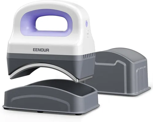 Miniatura 9 de EENOUR - Máquina de prensado térmico para gorras, mini prensa de calor para gorras con 3 niveles de calefacción y apagado automático, prensa fácil