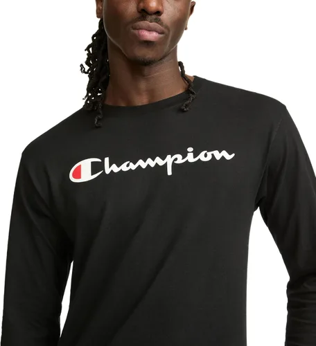 Miniatura 101 de Champion Camiseta de manga larga para hombre, camiseta clásica para hombre (regular o grande y alto)