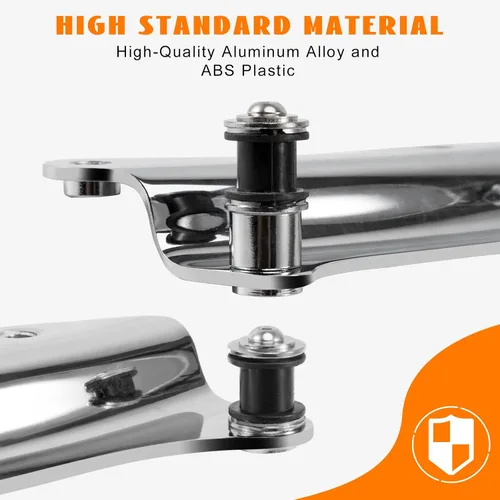 Miniatura 3 de Kit de hardware de acoplamiento cromado de 4 puntos Eumti para Harley Touring 2014-posterior, paquete de viaje de liberación rápida personalizada