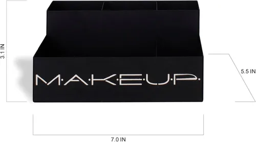 Miniatura 5 de GEGUTON Caja organizadora de maquillaje, exhibición organizativa para maquillaje, juego de almacenamiento de acero para cosméticos, regalos