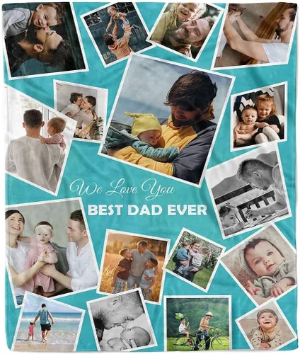 Miniatura 19 de Manta de collage de fotos personalizada, manta de boda. Manta de forro polar suave, manta de fotos personalizada. Regalo para bodas, Navidad, Manta