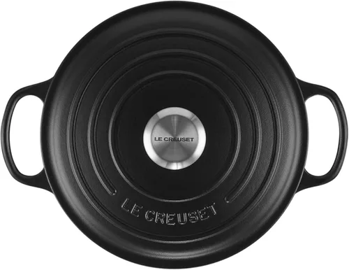 Miniatura 2 de Le Creuset Horno Sauteuse Signature de hierro fundido esmaltado, 3.5 cuartos, Regaliz