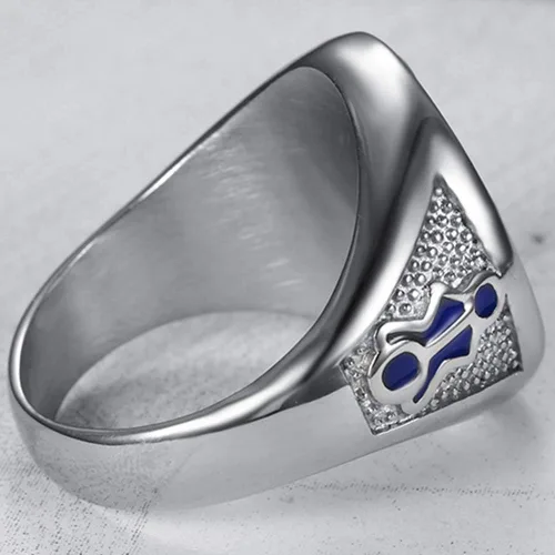 Miniatura 4 de Jude Jewelers Anillo Masónico Masónico Masónico de Acero Inoxidable