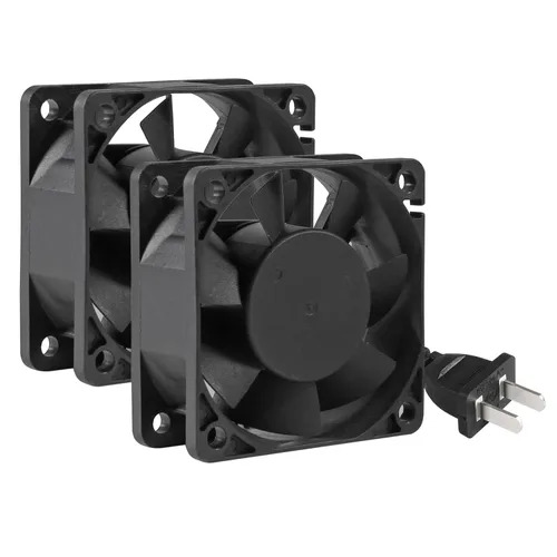 Miniatura 10 de 2 unids 8025 ventilador 220 V 240 V alta velocidad doble rodamiento de bolas 3.150 in ventilador más fresco 3.150 in x 3.150 in x 0.984 in