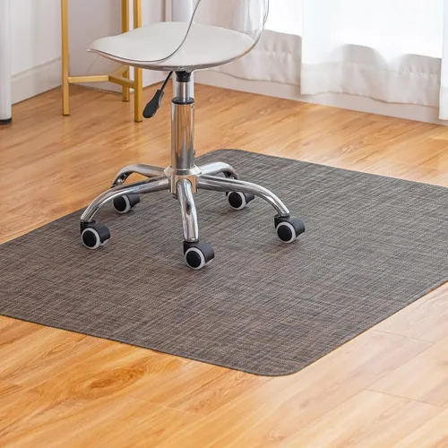 Miniatura 15 de Alfombrilla para silla de oficina para suelo de madera dura debajo del escritorio, alfombrilla para silla rodante de computadora para suelo