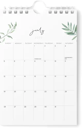 Miniatura 9 de Karto Mini calendario de pared 2025-2026, vertical de 6 x 9 pulgadas, julio de 2025 a diciembre de 2026, pequeño, versátil y fácil de planificar