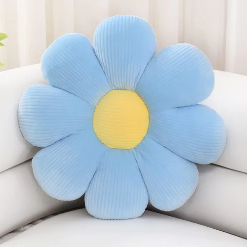 Sioloc - Almohada en forma de flor - Cojín para las nalgas y cojín de asiento, bonita decoración de habitación y almohada de felpa para dormitorio,