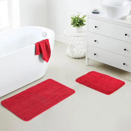 Miniatura 87 de YHF - Alfombras de baño de 20 x 32 pulgadas, extra gruesas y suaves, de microfibra peluda, lavables a máquina, alfombras de baño absorbentes, tapete