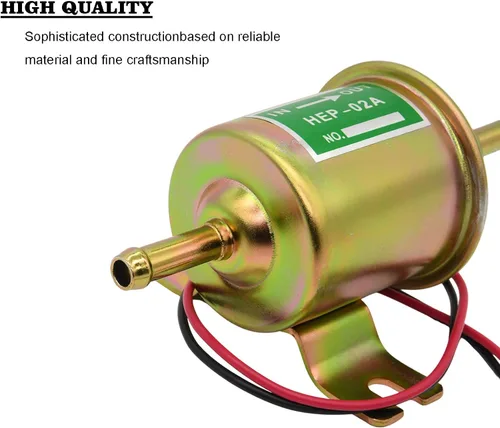 Miniatura 5 de Kit de bomba de combustible eléctrica universal de 12 V (3-6 PSI) bomba de combustible de baja presión en línea HEP-02A + línea de combustible