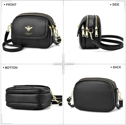 Miniatura 3 de Bandolera pequeña, bolsa elegante estilo mensajero, cartera, bolsa de mano para mujer