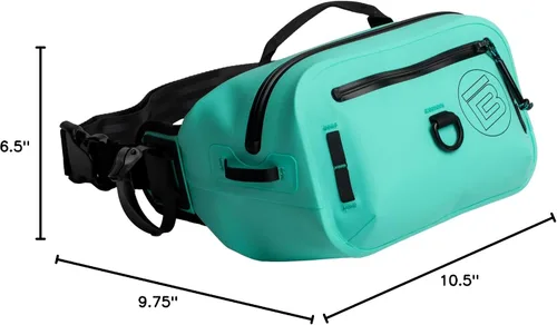Miniatura 6 de BOTE Highwater Riñonera de Cintura Completamente Impermeable SUP Bolsa con Cremallera Correa Ajustable Deportes Acuáticos al Aire Libre Verde mar
