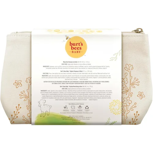 Miniatura 5 de Burt's Bees Set de regalo para bebés y mamá: momentos alegres con 3 productos suaves para el cuidado de la piel y el cabello: champú y lavado