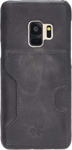 Miniatura 5 de Venito Florence - Funda de piel compatible con Samsung Galaxy S9, extra segura con bloqueo RFID, cartera desmontable para teléfono (gris decolorado)