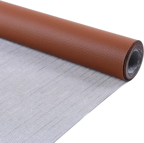 Miniatura 10 de Tela de vinilo marina para automóvil de grado para tapicería de repuesto para decorar piel sintética por yarda (1 yarda, negro)