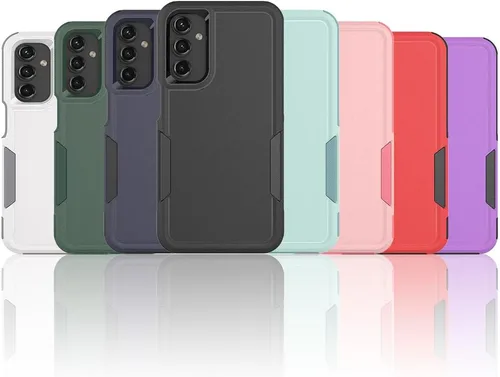 Miniatura 7 de Funda para Samsung Galaxy A15 5G: Funda protectora de doble capa resistente de servicio pesado para teléfono celular a prueba de golpes rugosa